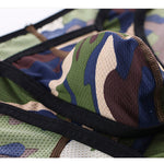 Men’s Sexy Camo Print Mesh Bikini