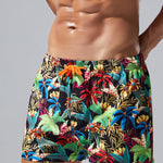 Men's Plaid Patterned Lightweight & Airy Sporty Cut Board Shorts