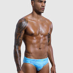 Men's Low-Rise Printed Casual Swim Brief