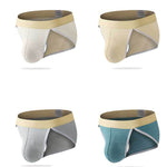 3 Pack Men's Soft Cotton High-Cut Stretch Fit Briefs