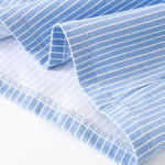 3 Pack Men's Cotton Breathable Striped Button Fly Loose Fit Home Shorts