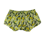 2 Pack Men's Banana Print Cotton Lounge Shorts with Button Fly
