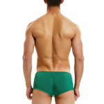 Men’s Relaxed Plaid Trunks with Button Fly