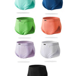 2 Pack Men's Sport with Detachable Pouch Quick-Dry Mesh Side Vent Boxers Briefs