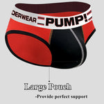 Men's Spliced Color Support Pouch Briefs