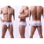 2 Pack Men's Low-Rise Contoured Pouch Stretch Fit Sporty Cut Trunks