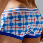 Men’s Relaxed Plaid U Pouch Trunks