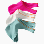 4 Pack Men's Low-Rise Solid Thongs with Reinforced Edging