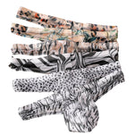 3 Pack Men's Ice Silk Comfy Waistband Low-Rise Sexy Stretch Thong