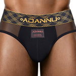 Men's Breathable With Patchwork Design Supportive Fit Briefs