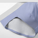 Men's Seamless Spliced Color Pouch Briefs
