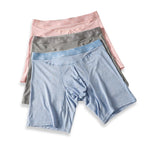 2 Pack Men's Ultra-Soft Mid-Rise High-Stretch Printed Boxers Briefs
