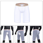 Men's Semi-Transparent Sexy Sporty Seamless Comfort Stretch Midway Briefs