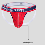 2 Pack Men's Sexy Elastic Waist Micro Mesh Cup Thong