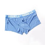 3 Pack Men's Mid-Rise Ice Silk Hollow-Out Trunks