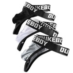 3 Pack Men's Breathable & Stretchy Lifting Effect Large Pouch Thongs