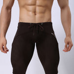 Men’s Athletic Compression Tight Shorts with Drawstring