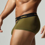 2 Pack Men's Soft Touch Mid-Rise Cooling Minimalist Design Trunks