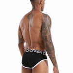2 Pack Men's Ultra-Soft Printed Low-Rise Sexy Sporty Cut Anti-Chafing Bikini