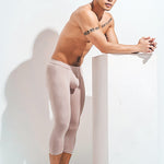Men's U Convex 3/4 Length Modal Compression Pants