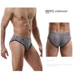 3 Pack Men's Nylon Sexy Low-Rise High-Elastic Briefs