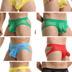 Men's Striped Breathable Support Underwear with Separate Pouch