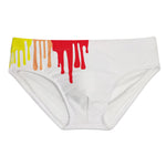 Graffiti Cushioned Men's Swimsuit Briefs