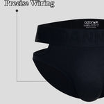 Men’s Ribbed Cutout Stretch Cotton Briefs