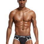 3 Pack Men's Sporty Cut Breathable Mesh Solid Color Seamless Briefs