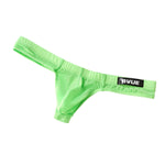 2 Pack Men's Sexy U-Pouch Sheer Icy Silk Seamless Comfort Firm Support Thongs