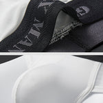 2 Pack Men's Ice Silk Semi-Transparent Mesh U-Convex Pouch Breathable Sexy Sport Briefs