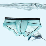3 Pack Men's Semi-Transparent Comfortable Soft Skin-Friendly Minimalist Briefs