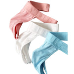 3 Pack Men's Solid Ribbed U-Pouch Breathable & Lifting Thongs