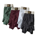 4 Pack Men's Light-Luxury Loose Fit Breathable & Comfortable Trunks