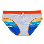 Men's Sexy Color Striped Swim Briefs