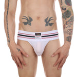 2 Pack Men's Supportive Fit Comfy Waistband Anti-Chafing Stretch Jockstrap