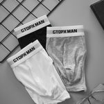 2-Pack Men's Threaded Design Breathable Comfort Low-Rise Thin U-convex Briefs