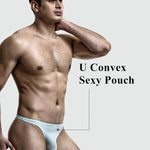 4 Pack Men’s Ice Silk Low-Rise Lightweight Breathable Support Thongs
