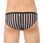 3 Pack Men's Sexy Striped Sheer Mesh Bikini