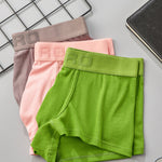 2 Pack Men's Single-Layer U-Pouch Ribbed Sweat-Absorbing Breathable Trunks