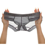 2 Pack Men's Ice-Silk Stretch Sports Briefs with 3D Pouch
