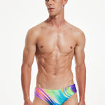 Vibrant Quick-Dry Swim Briefs for Men