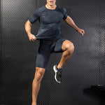 Men's Fitness Running Moisture-Wicking & Quick-Dry Fabric Activewear Tops & Tights