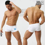 2-pack Men's DM Printed Lettering Low Waist Sexy Cotton Boxer Shorts