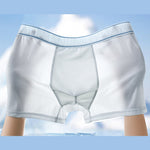 4 Pack Men's Antibacterial Comfy Waistband Ice Silk Trunks