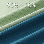Men's Ice Silk Raised Opening Culottes Mesh Plus Length Boxer Briefs
