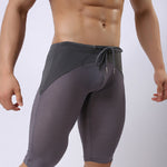 Men’s Athletic Compression Tight Shorts with Drawstring
