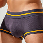 2 Pack Men's Spliced Color Trunks with Functional Fly