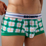 Men’s Relaxed Plaid U Pouch Trunks