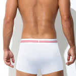 3 Pack Men's Solid Color Sports Breathable Cotton Large Pouch Boxer Briefs